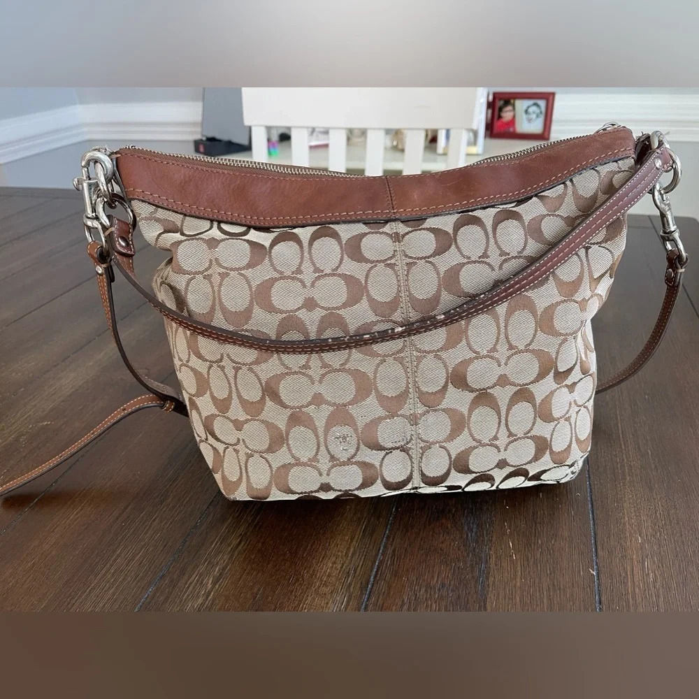 Coach signature logo satchel
